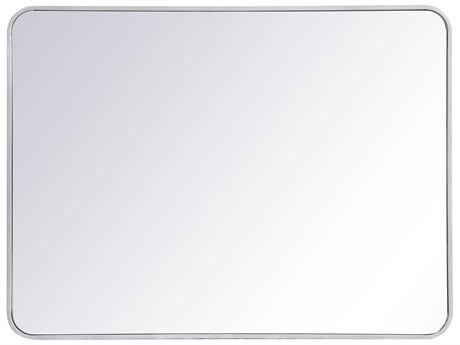 Elegant Lighting Evermore Silver Rectangular Wall Mirror