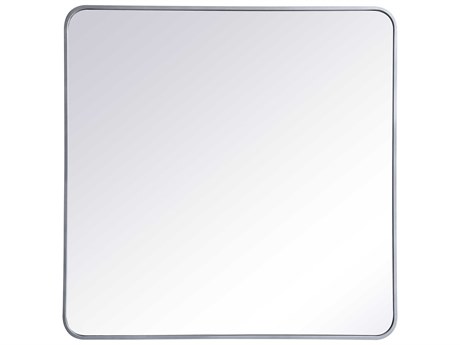 Elegant Lighting Evermore Silver Rectangular Wall Mirror