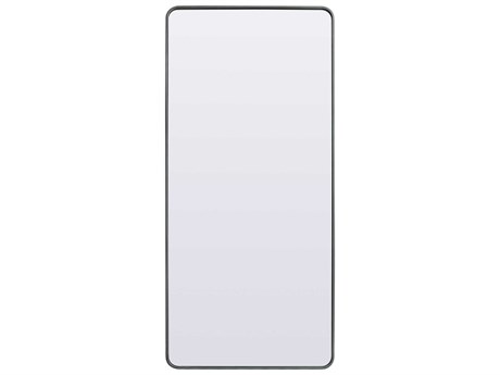 Elegant Lighting Evermore Silver Rectangular Floor Mirror
