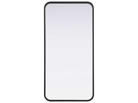 Elegant Lighting Remy Black Rectangular Wall Mirror