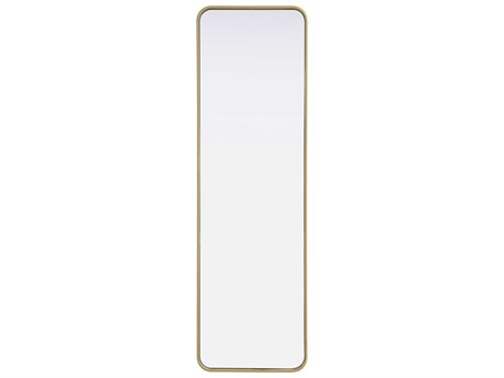 Elegant Lighting Remy Brass Rectangular Wall Mirror