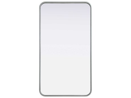 Elegant Lighting Remy Silver Rectangular Wall Mirror