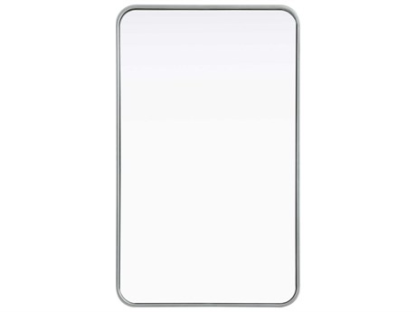 Elegant Lighting Remy Silver Rectangular Wall Mirror