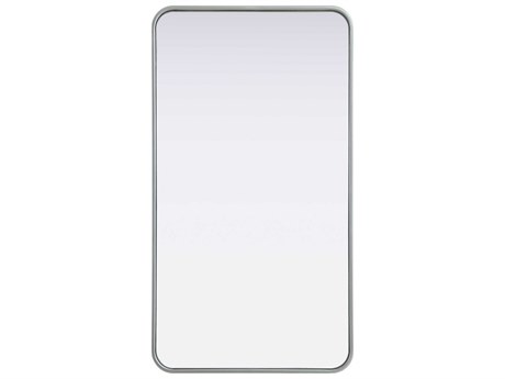 Elegant Lighting Remy Silver Rectangular Wall Mirror