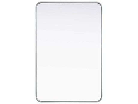Elegant Lighting Remy Silver Rectangular Wall Mirror