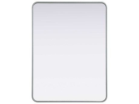 Elegant Lighting Remy Silver Rectangular Wall Mirror