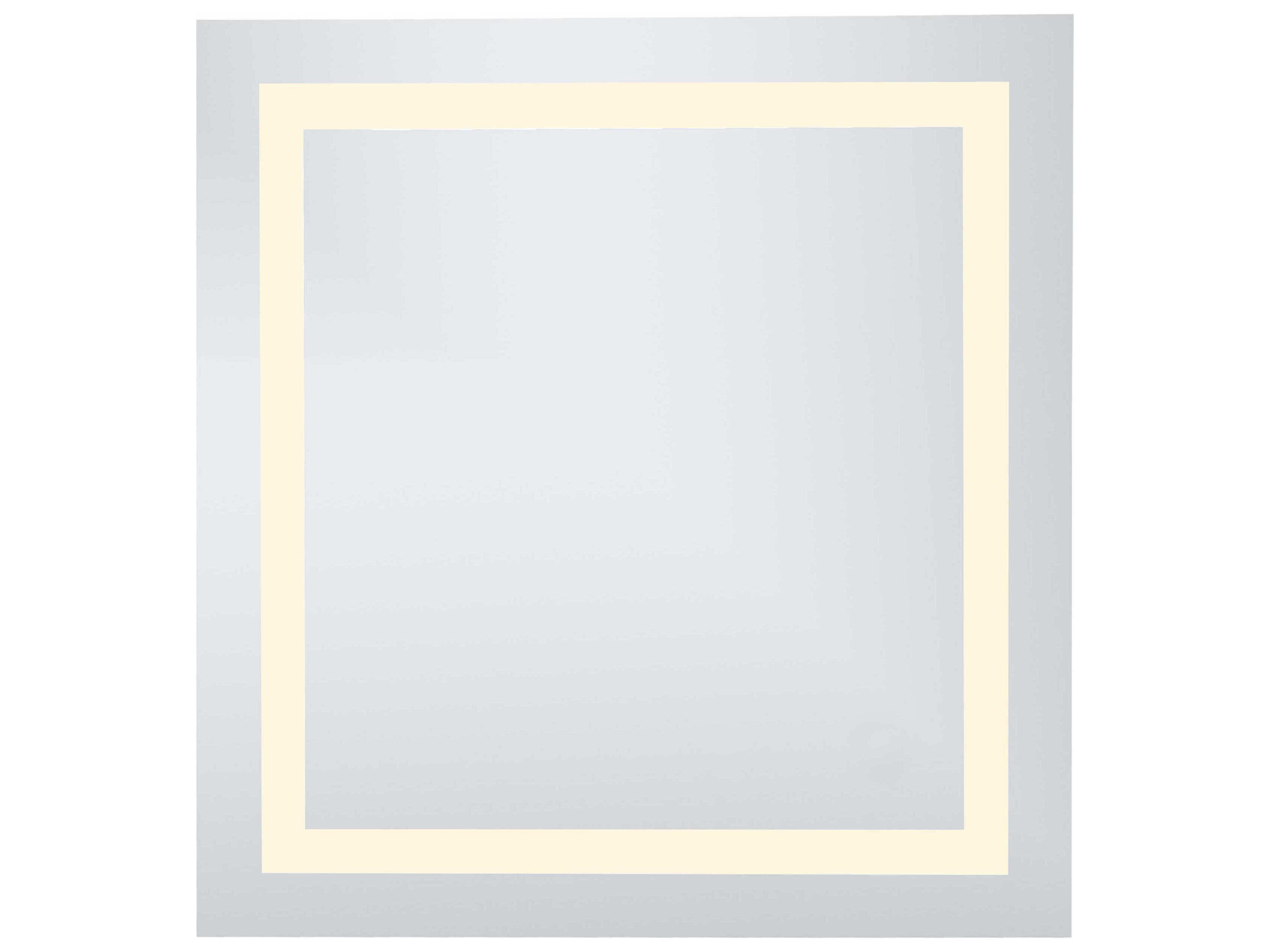 Elegant Lighting Nova Glossy White 28'' Wide 3000K LED Square Wall