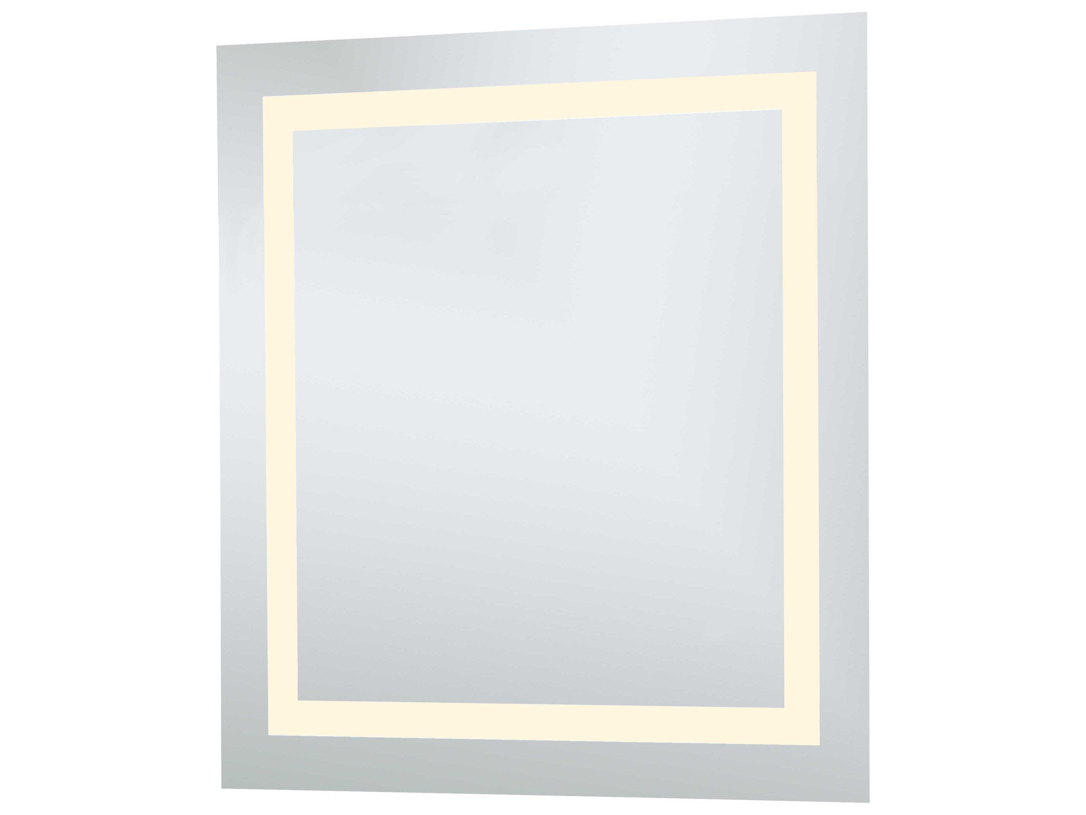 Elegant Lighting Nova Glossy White 28'' Wide 3000K LED Square Wall