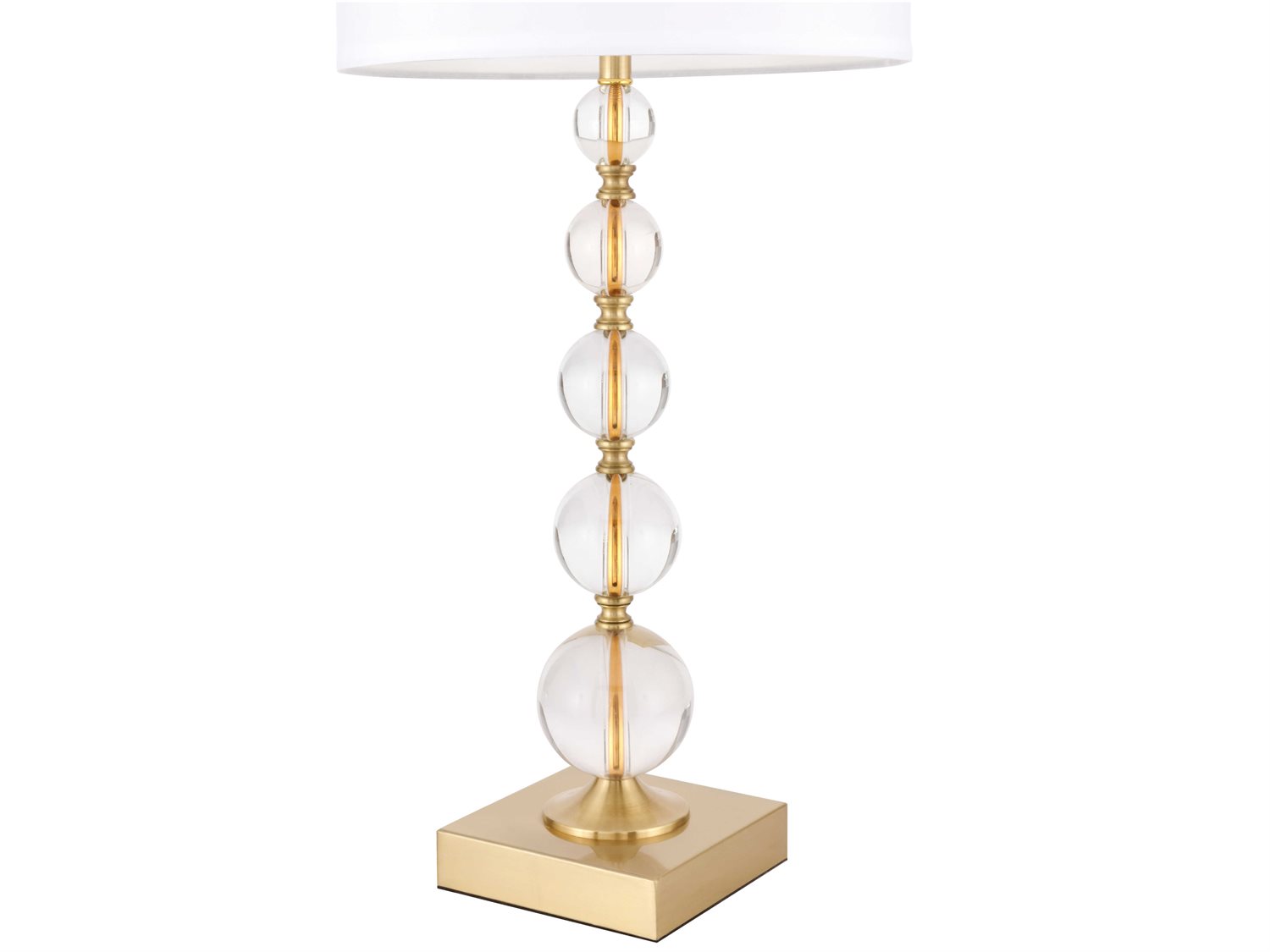 Elegant Lighting Erte Brushed Brass 1-Light Buffet Lamp | EGTL3027