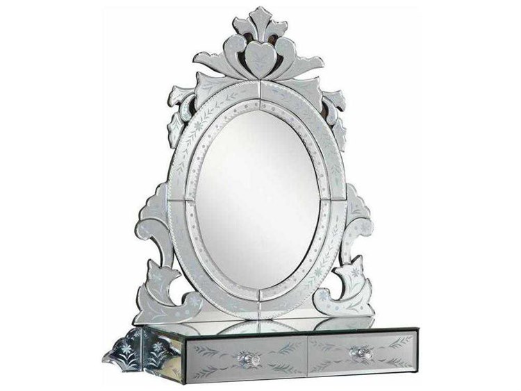 Elegant Lighting 25.5''L x 28.5''H Clear Wall Mirror EGTM2001C