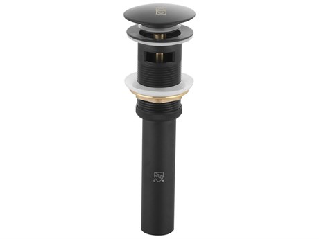 Elegant Lighting Irving Matte Black Pop-Up Bathroom Sink Drain