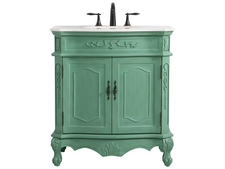 Elegant Lighting Danville Vintage Mint 32" Vanity
