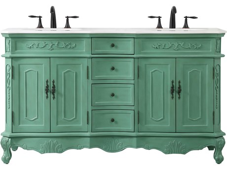 Elegant Lighting Danville Vintage Mint 60" Vanity