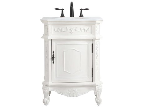 Elegant Lighting Berkshire Antique White 24" Vanity