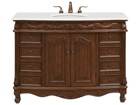 Elegant Lighting Bordeaux Brown 48" Vanity