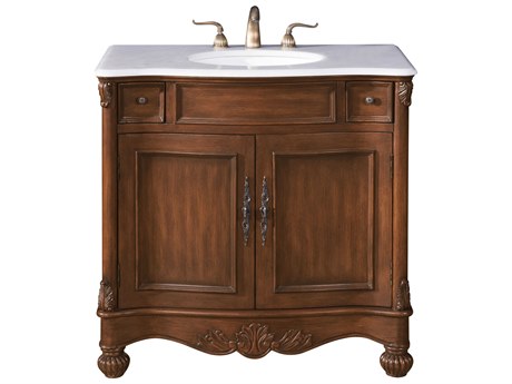 Elegant Lighting Windsor Teak 36" Vanity