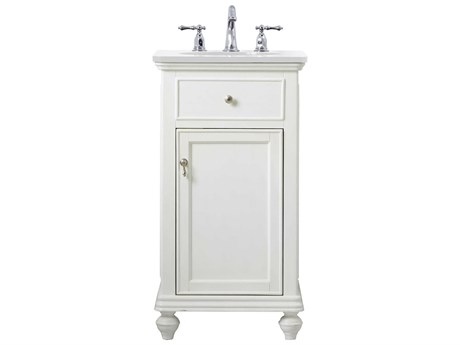 Elegant Lighting Otto Antique White 19" Vanity with Ivory White Quartz Countertop