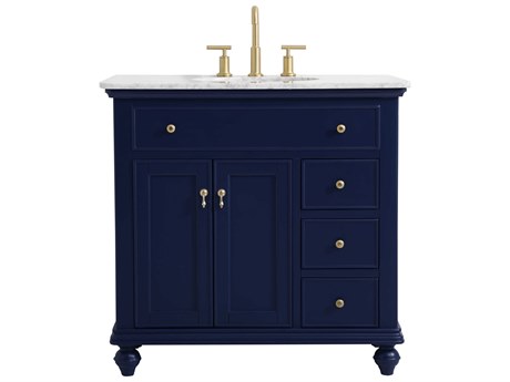 Elegant Lighting Otto Blue 36" Vanity