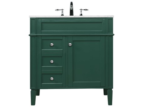Elegant Lighting Park Avenue Green 32" Vanity