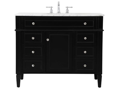 Elegant Lighting Park Avenue Black 42" Vanity