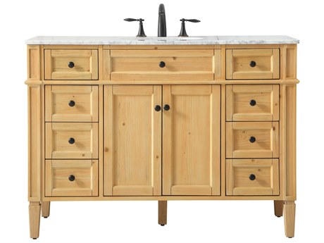 Elegant Lighting Park Avenue Natural Wood 48" Vanity