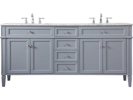 Elegant Lighting Park Avenue Grey 72" Vanity
