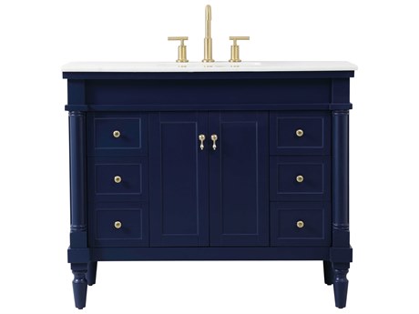 Elegant Lighting Lexington Blue 42" Vanity