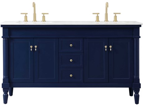 Elegant Lighting Lexington Blue 60" Vanity