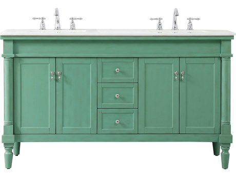 Elegant Lighting Lexington Vintage Mint 60" Vanity