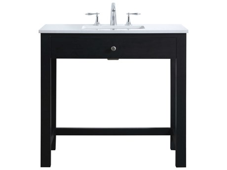 Elegant Lighting Hudson Black ADA Compliant Vanity