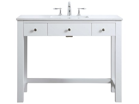 Elegant Lighting Hudson White ADA Compliant Vanity