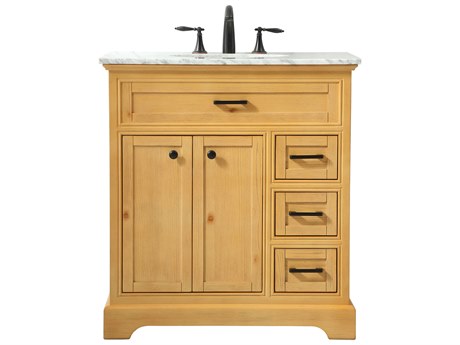 Elegant Lighting Americana Natural Wood 32" Vanity