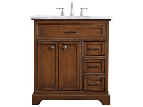 Elegant Lighting Americana Teak 32" Vanity
