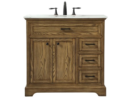 Elegant Lighting Americana Driftwood 36" Vanity