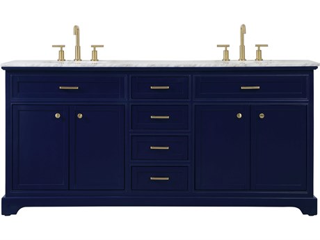 Elegant Lighting Americana Blue 72" Vanity