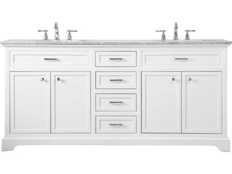 Elegant Lighting Americana White 72" Vanity