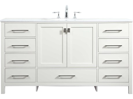Elegant Lighting Irene White 60" Vanity