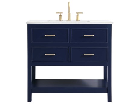 Elegant Lighting Sinclaire Blue 36" Vanity