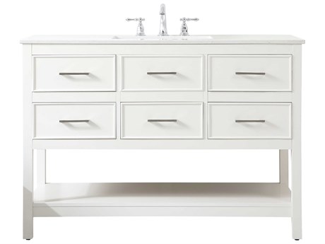 Elegant Lighting Sinclaire White 48" Vanity