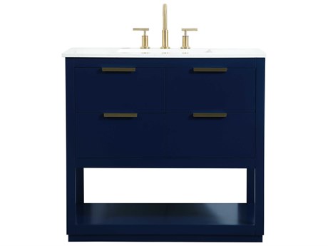 Elegant Lighting Larkin Blue 36" Vanity