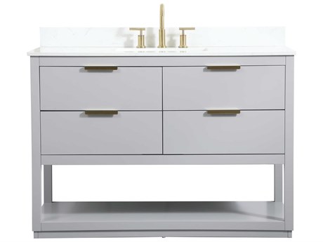 Elegant Lighting Larkin Grey 48" Vanity with Backsplash