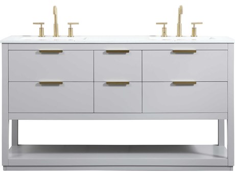 Elegant Lighting Larkin Grey 60" Vanity