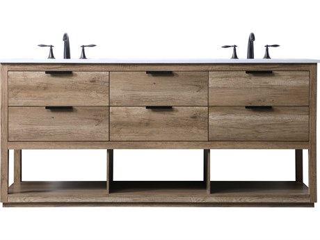 Elegant Lighting Larkin Natural Oak Vanity