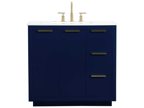 Elegant Lighting Blake Blue 36" Vanity