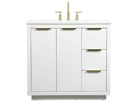 Elegant Lighting Blake White 36" Vanity