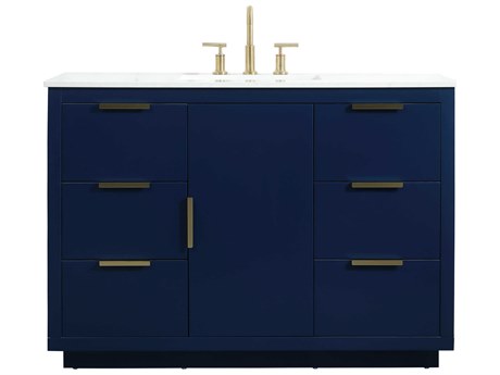 Elegant Lighting Blake Blue 48" Vanity