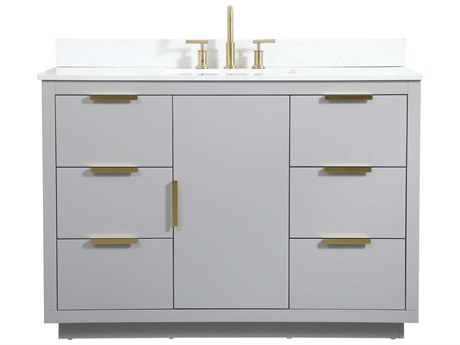 Elegant Lighting Blake Grey 48" Vanity with Backsplash