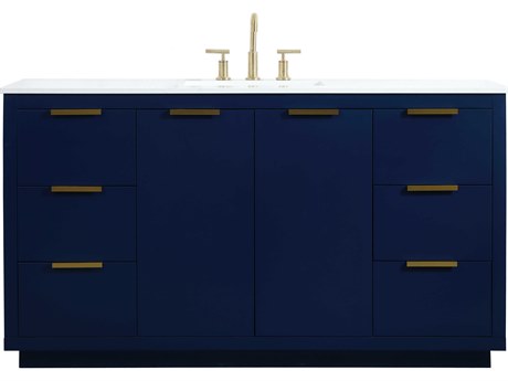 Elegant Lighting Blake Blue 60" Vanity