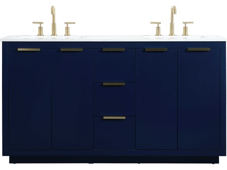 Elegant Lighting Blake Blue 60" Vanity