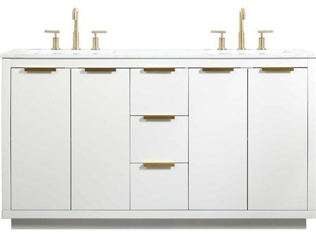 Elegant Lighting Blake White 60" Vanity